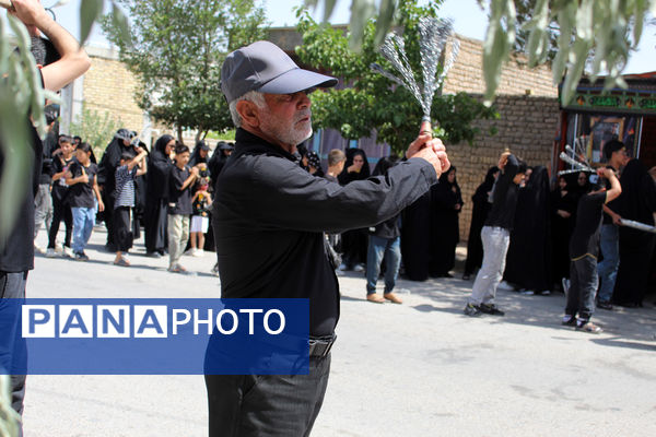 عزاداری تاسوعای حسینی در شهر درق 