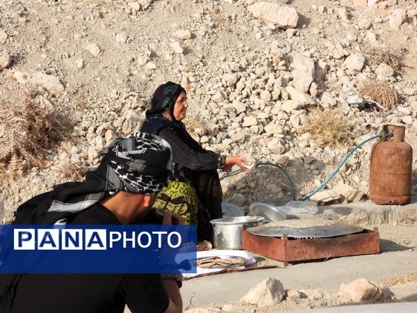 پیاده‌روی جاماندگان اربعین در فراشبند