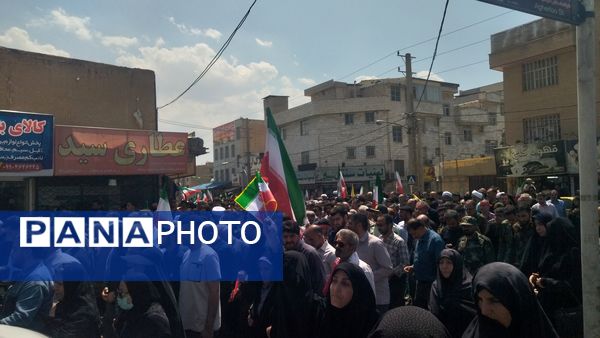 حضور پرشور مردم فردیس در راهپیمایی اعلام انزجار  از اقدام تروریستی رژیم صهیونسیتی 