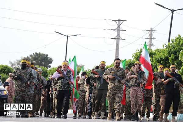 رزمایش اقتدار جان فدا برای ایران امام رضایی در چهاردانگه