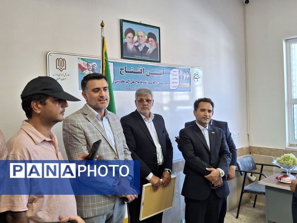 آیین افتتاح مدرسه شش کلاسه مرحوم کاووسی شهرستان خلیل‌آباد 