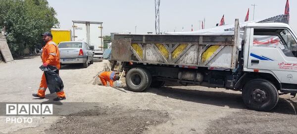 بازدید نمایندگان سازمان بازرسی استان البرز از موکب عاشقان امام شهید 