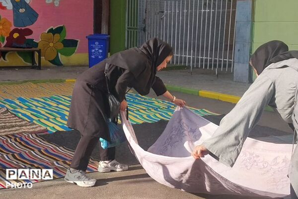 استقبال دانش آموزان دبستان شهید مجید مجیدی از طرح «صبحانه سلامت»