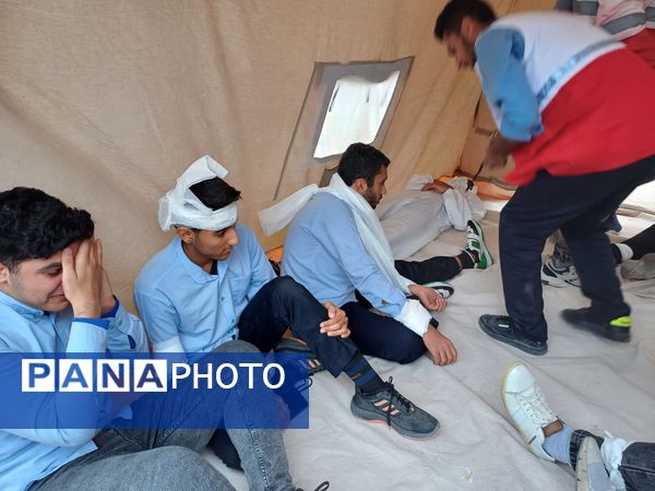  مانور زلزله در تنگستان 