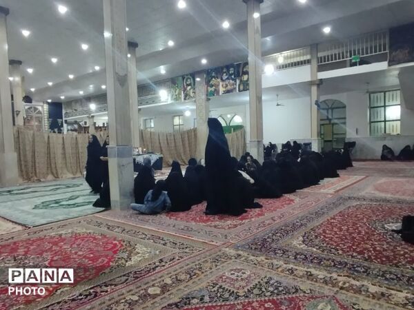 مراسم عزاداری شهادت رهبر معظم انقلاب در روستای مهدی آباد خلیل آباد