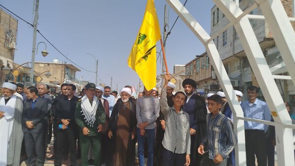 تجمع مردم قلعه‌گنج در محکومیت اسرائیل و ترور شهید سیدحسن نصرالله