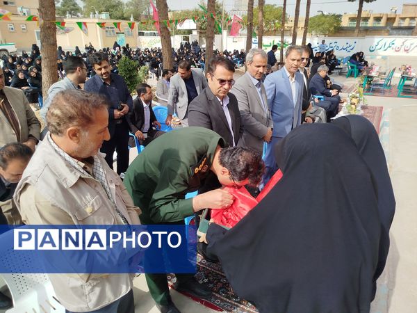 آغاز سال تحصیلی جدید و نواختن زنگ مهر در کاشمر