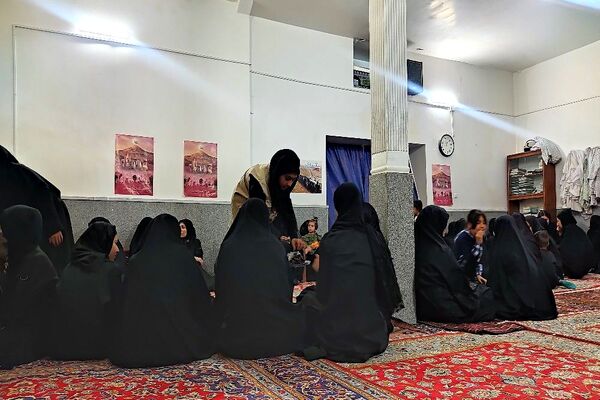 مراسم عزاداری شب تاسوعای حسینی در مسجد جامع شهر بار
