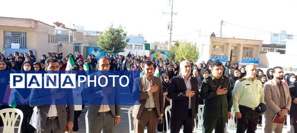 مراسم نکوداشت هفته پدافند غیرعامل در مدارس شهرستان هلیلان