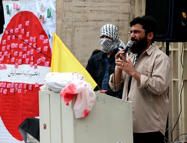 غرش خشم انقلابی دانشجویان دانشگاه آزاد مشهد علیه صهیونیسم و فریاد همبستگی با غزه