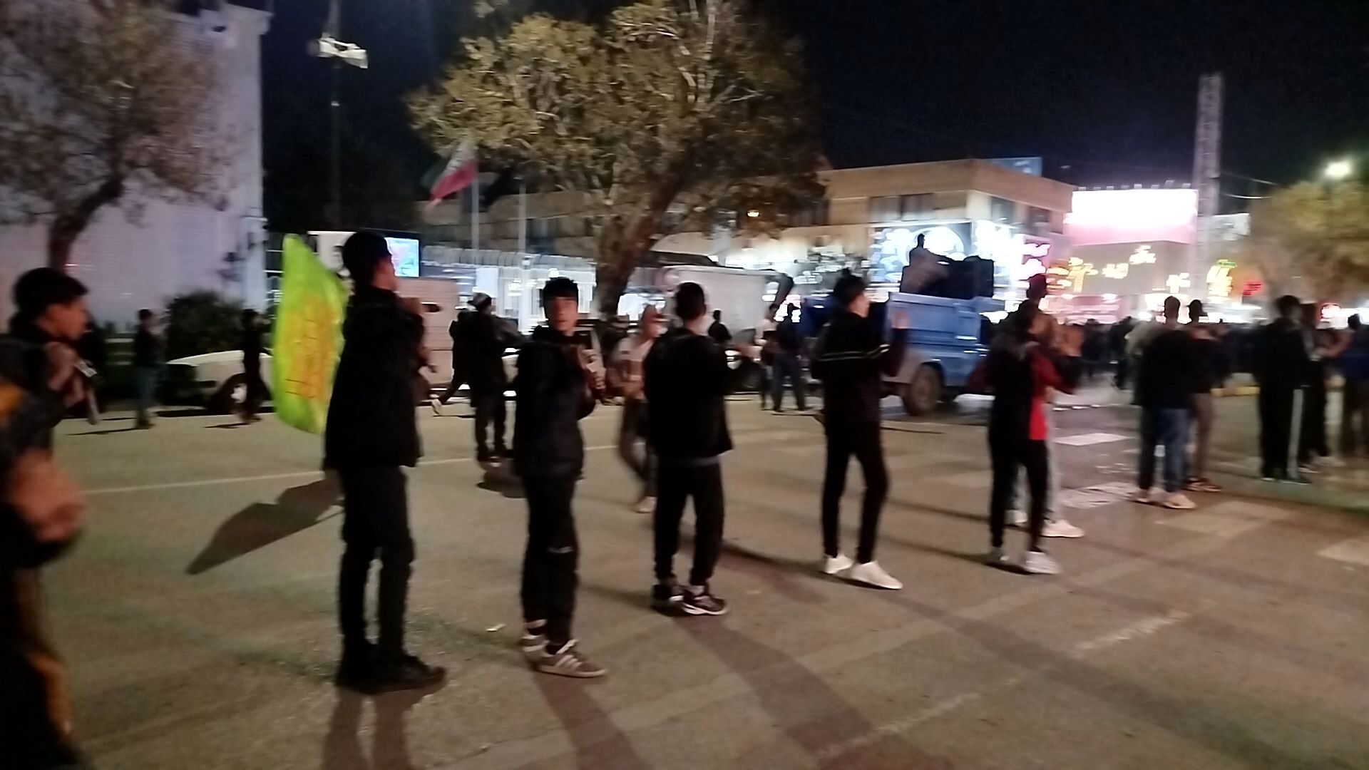 دسته های عزاداری شبانه در تجمع شهرستان نیشابور 