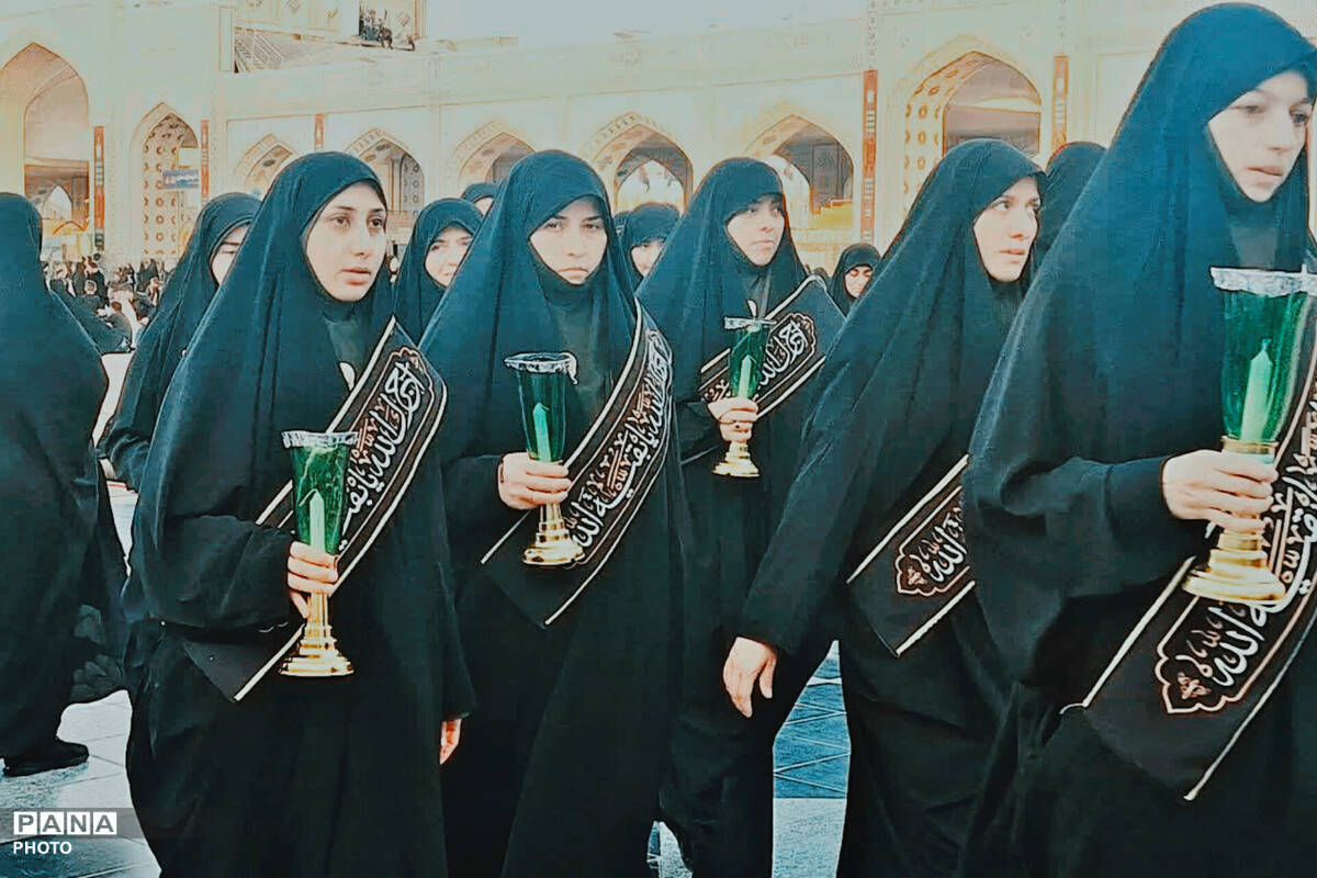 سوگواری تاسوعای حسینی در حرم مطهر امام رضا(ع)