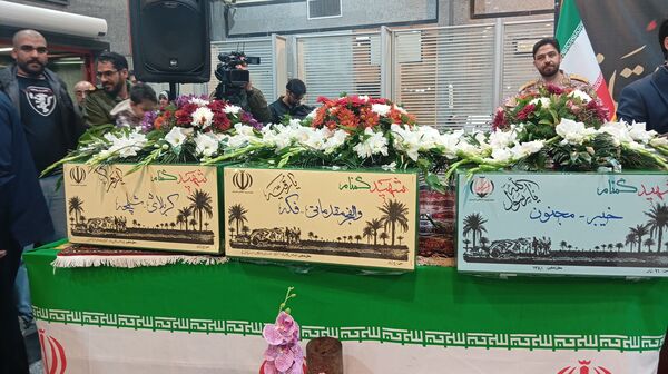 آیین استقبال از ۶ شهید گمنام در استان چهارمحال و بختیاری