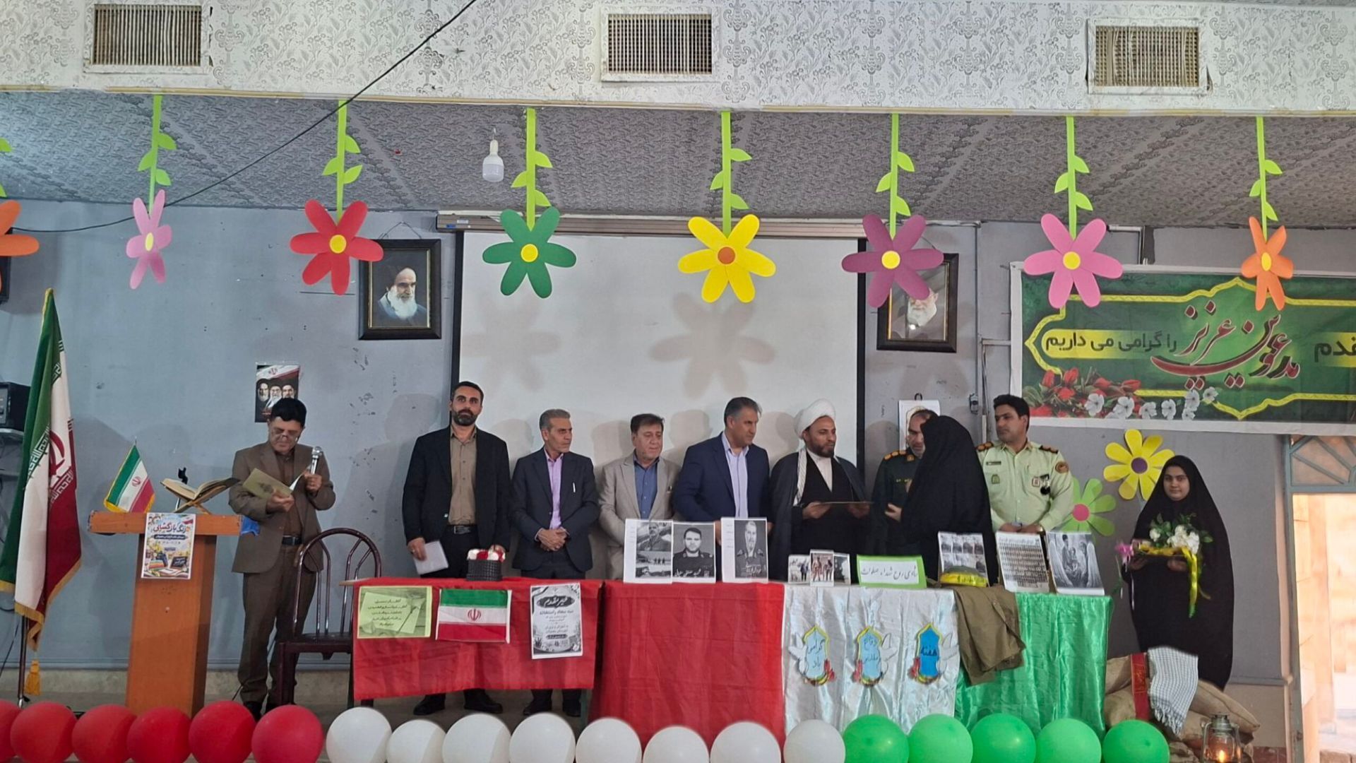 جشن بازگشایی مدرسه مکتب‌ الزهرا در شهرستان معمولان
