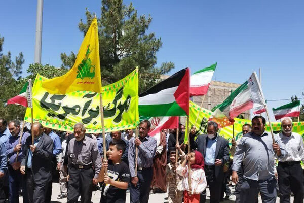 فریاد «مرگ بر اسرائیل» در لامرد طنین انداز شد