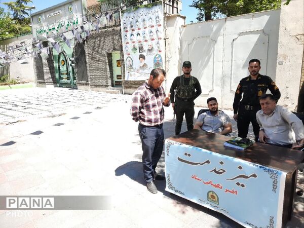 راه‌اندازی میز خدمت نیروی انتظامی شهرستان ساوجبلاغ