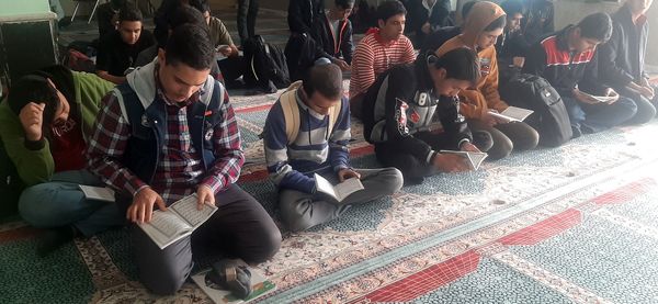 اولین مراسم زیارت عاشورای  دبیرستان شاهد ابوذر غفاری نیشابور به‌مناسبت شهادت شهید سید حسن نصرالله 
