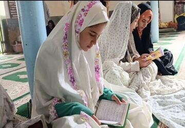 دومین روز اعتکاف دانش‌آموزی منطقه دیشموک