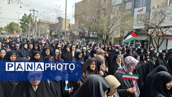 حضور پر شور مردم آبیک و البرز در روز قدس 