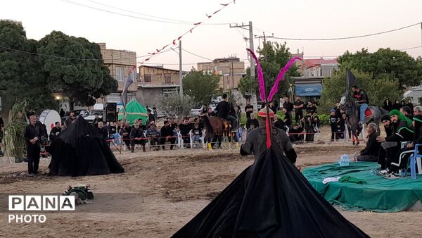 آیین باشکوه تعزیه حسینی در روستای عمان شهرستان درگزین