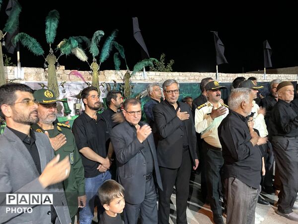 حضور مسئولین کاشمر در هیأت ابوالفضلی روستای قوژد