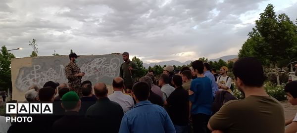اولین جلسه آموزش نظامی «جان فدایان» کیانمهر کرج