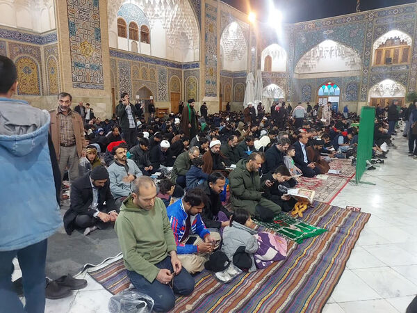 مراسم احیاء سومین شب قدر در حرم حضرت معصومه(س)