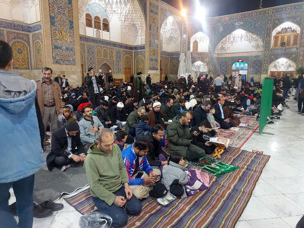 مراسم احیاء سومین شب قدر در حرم حضرت معصومه(س)