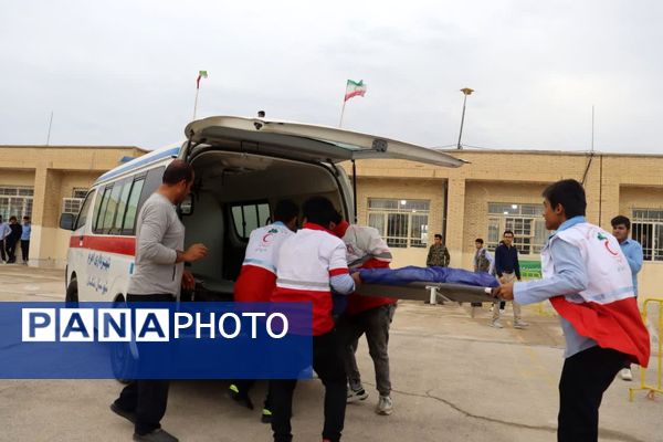  مانور زلزله در تنگستان 