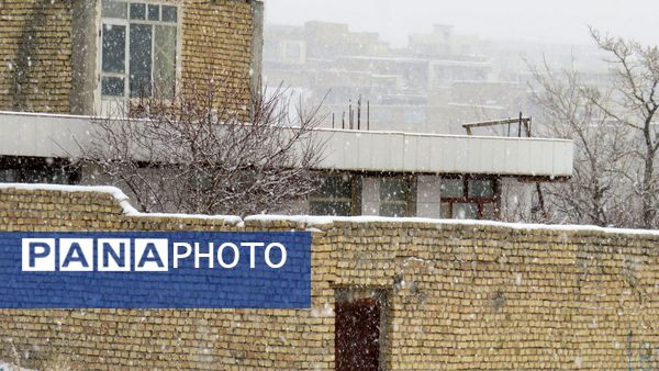 برف زمستانی در شهرستان بن 