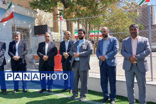 افتتاح زمین چمن مدرسه امام رضا(ع) پردیس
