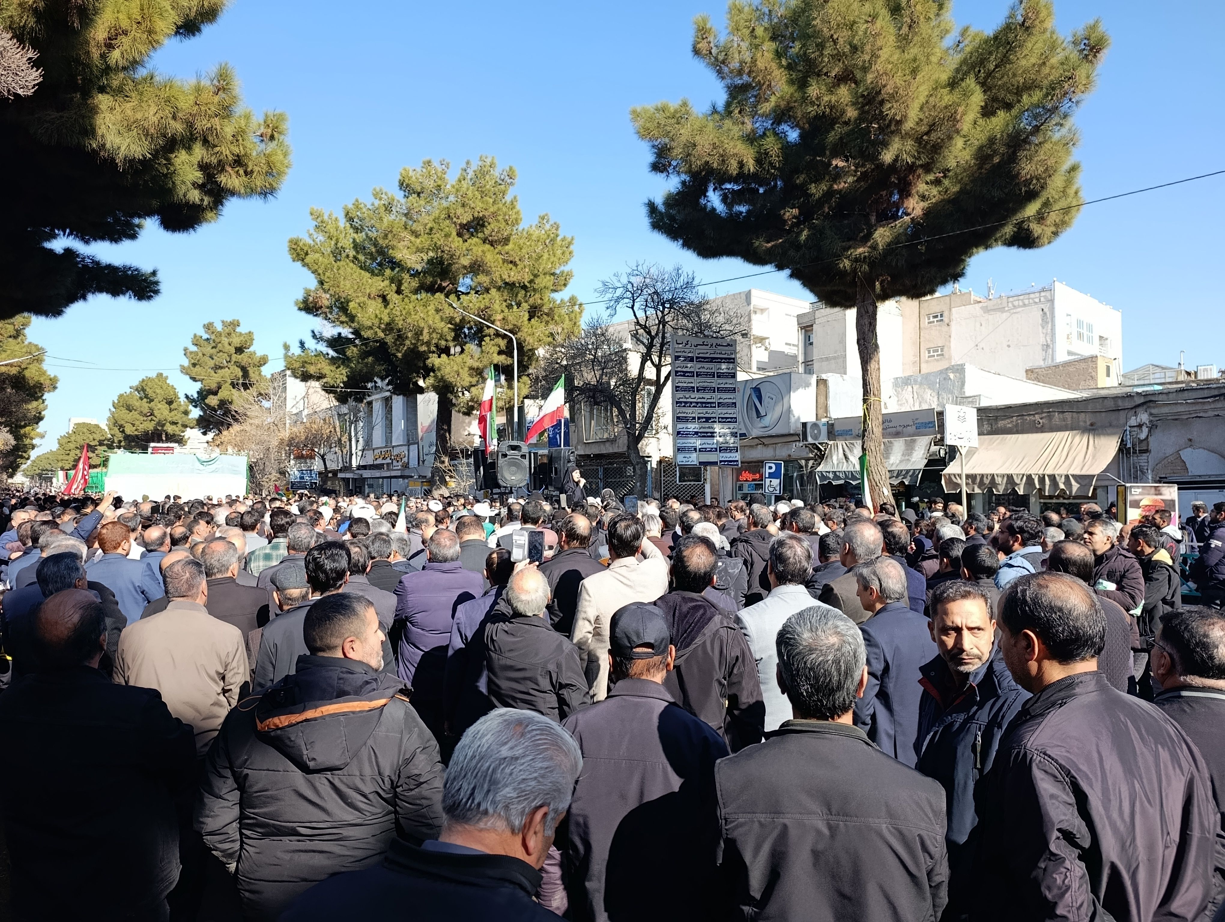 راهپیمایی در محکومیت تروریست های مسلح در تربت حیدریه