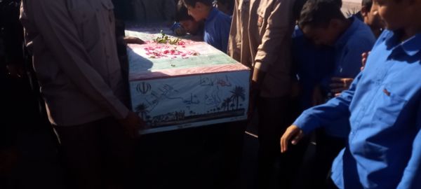 تشییع شهید گمنام در بوموسی 