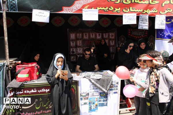 حضور پر رنگ کودکان و نوجوانان حسینی در راهپیمایی جاماندگان اربعین