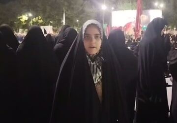 بازدید مدیر آموزش و پرورش مهریز از غرفه‌های برپا شده در تجمعات مردمی