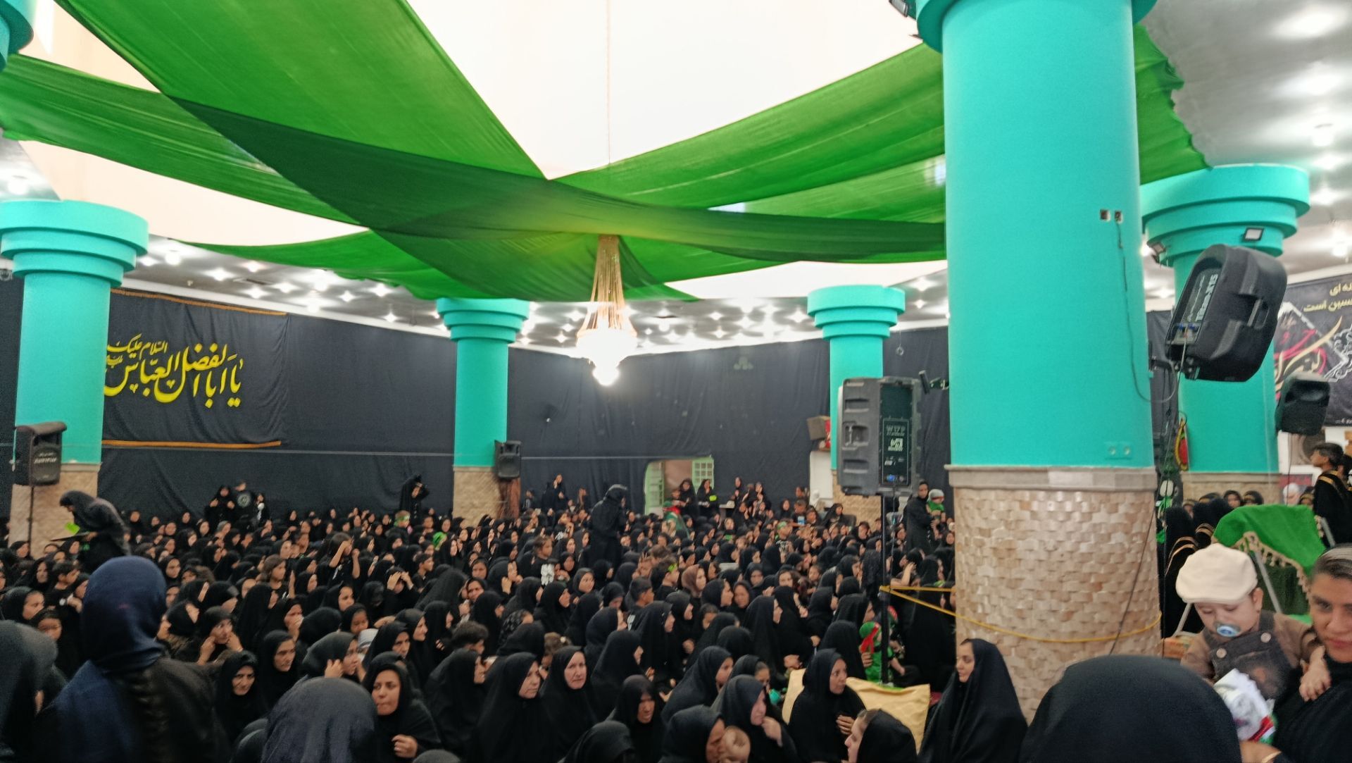 مراسم عزاداری شش ماه ابا عبدالله الحسین ( ع) در مهدیه روستای دهنو خلیل آباد  