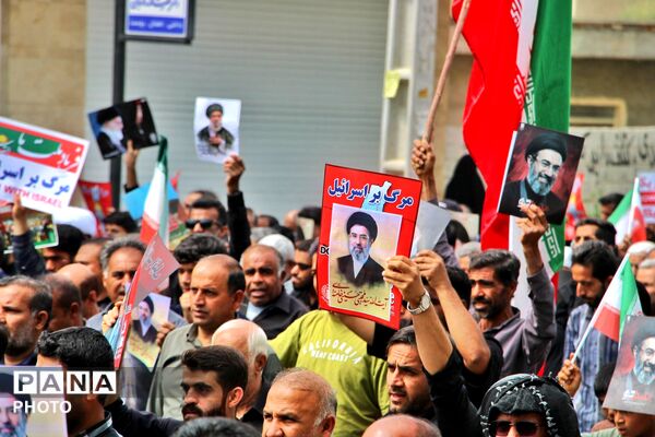 حضور پرشور مردم انقلابی شهرستان منوجان در راهپیمایی روز قدس 