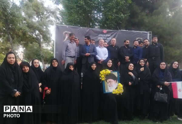 آیین وداع با رهبر شهید انقلاب در بام ایران