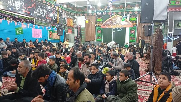 تکیه حسینی غرق در شادی علوی