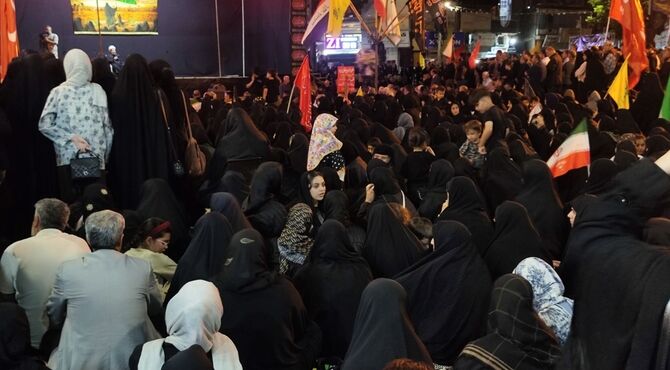 مراسم عزاداری محرم در میدان ۲۲ بهمن ایلام