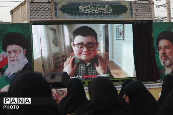 یادبود شهید رسانه اسلامشهر با حضور پیکر مطهر شهید گمنام