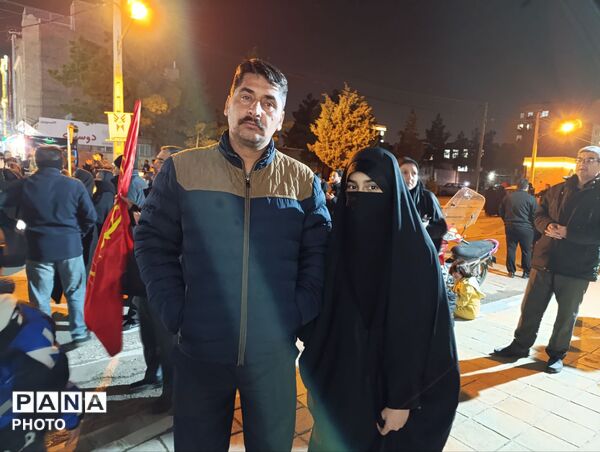 اجتماع حماسی مردم بصیر نیشابور در بلوار فضل