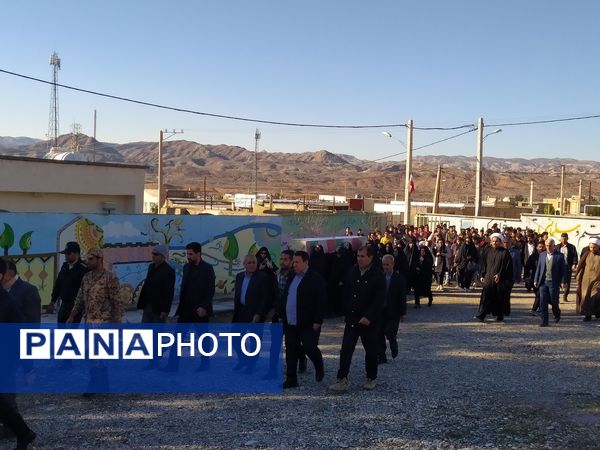 بدرقه شهید گمنام در بخش زرین‌آباد ایلام