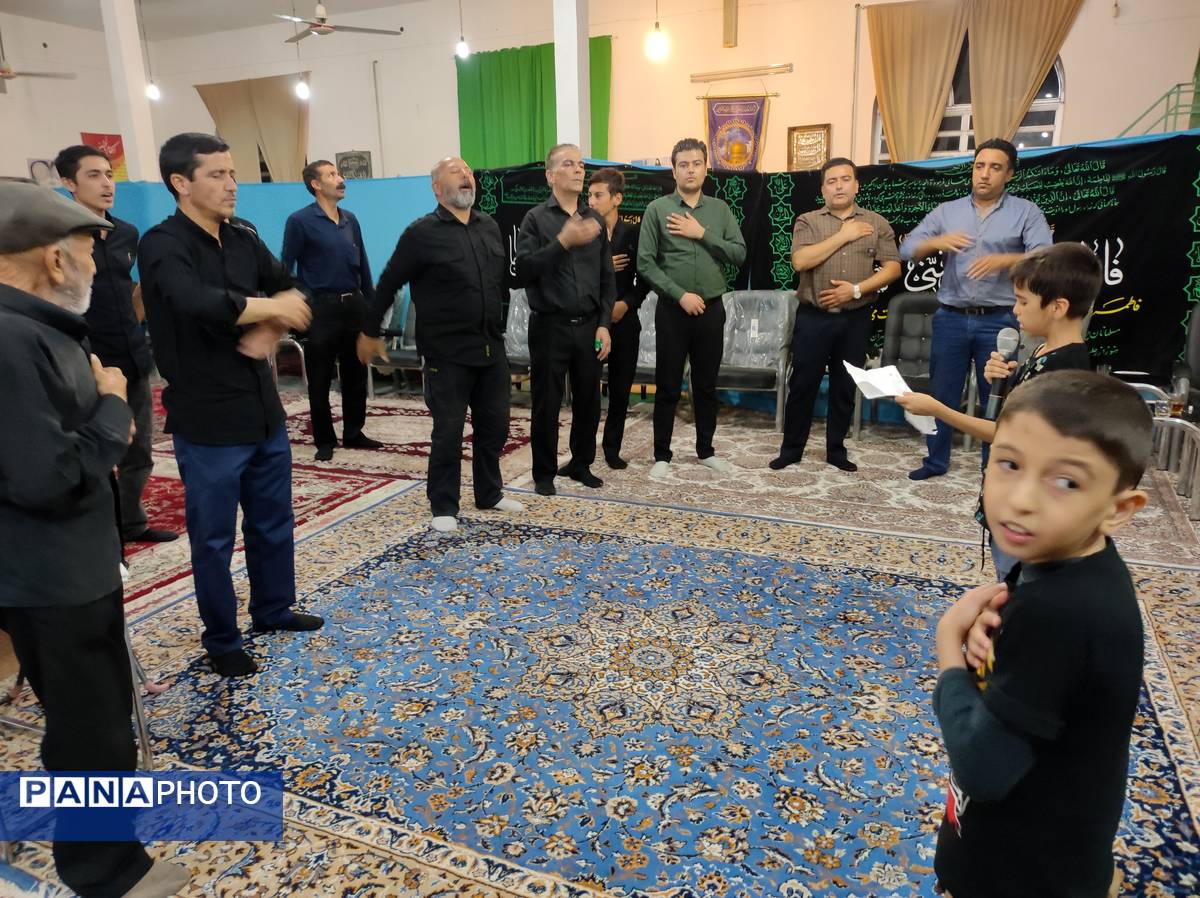 مراسم عزاداری شب عاشورای حسینی در مسجد محمد رسول (ص) حسین آباد شیروان