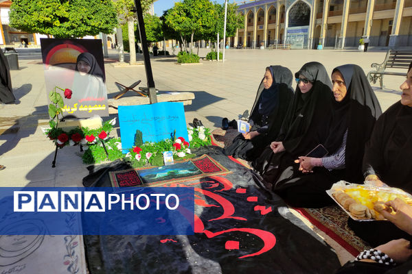 زیارت حرم مطهر شاهچراغ (ع) و ادای احترام به شهیده معصومه کرباسی