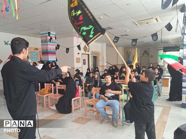 عزاداری کودکان عاشورایی در کانون پرورش فکری مرکز پردیسان قم
