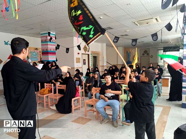 عزاداری کودکان عاشورایی در کانون پرورش فکری مرکز پردیسان قم