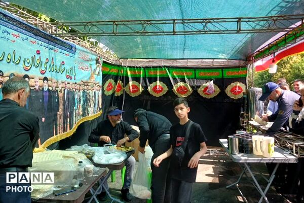 خداحافظ ای خادمِ دین و ملت؛ موکب «دلدادگان رهبر شهید» در فیروزکوه 