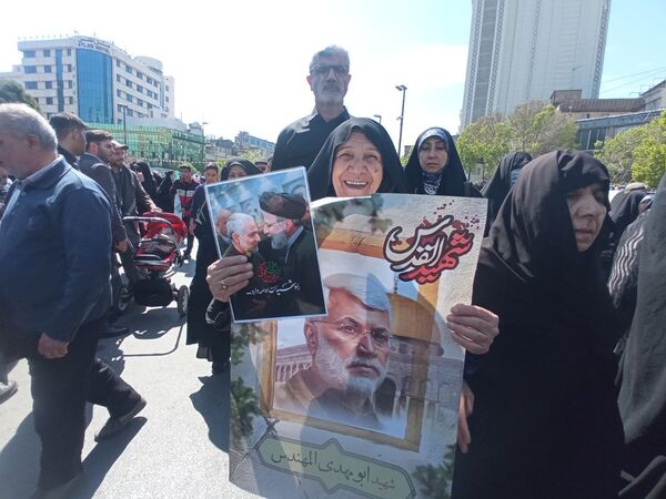 حضور پرشور مشهدی‌ها در راهپیمایی روز قدس؛ فریاد حمایت از فلسطین