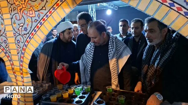 افتتاحیه موکب دانش‌آموزان و فرهنگیان عازم پیاده‌روی اربعین حسینی 